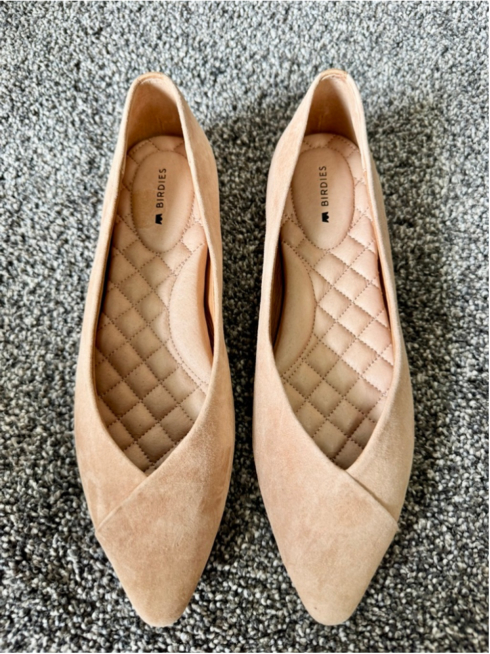 Women's Birdies The Goldfinch Flats in Tan Suede Size 7 NWOB - Picture 4 of 10
